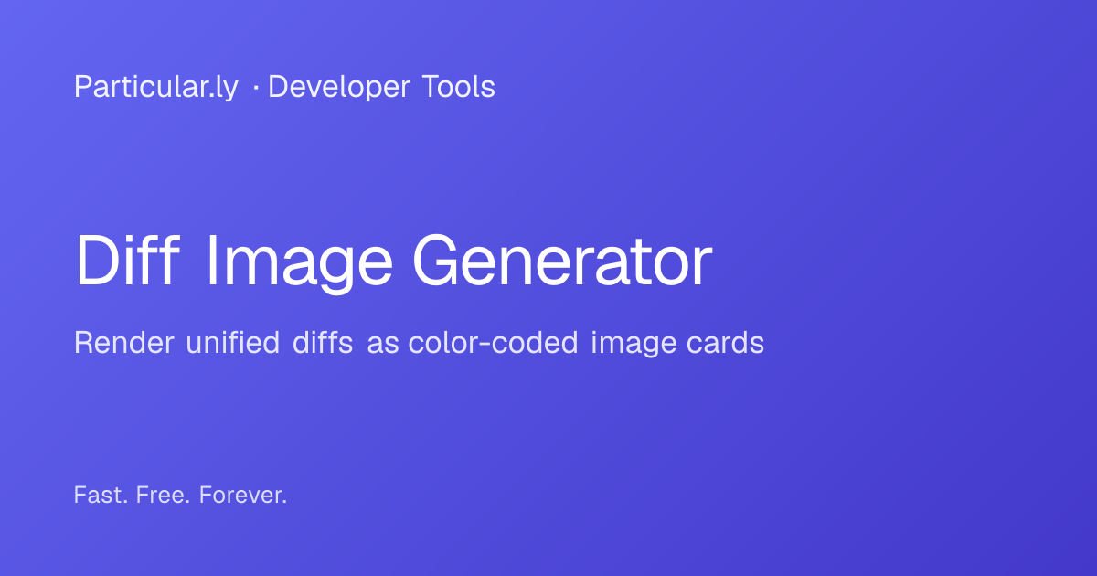 Diff Image Generator - Free Online Tool | Particularly